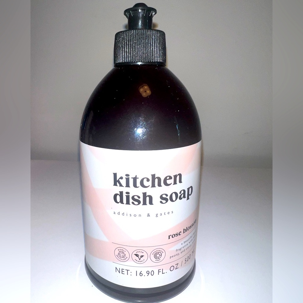 Addison & Gates Kitchen Dish Soap~Rose Scent
